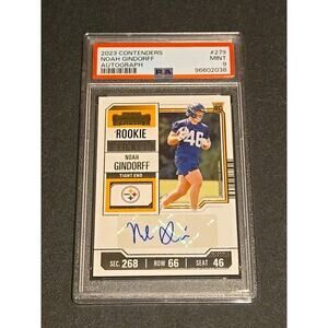2023 Contenders Noah Gindorff Auto PSA Graded With A 9